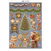 Stamperia SILENT NIGHT - CHRISTMAS - A4 Junk Journal - Stickers Cut outs Backgrounds #SBJK27