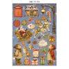 Stamperia SILENT NIGHT - CHRISTMAS - A4 Junk Journal - Stickers Cut outs Backgrounds #SBJK27