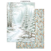 Stamperia WHITE CHRISTMAS - A4 Junk Journal - Stickers Cut outs Backgrounds #SBJK28