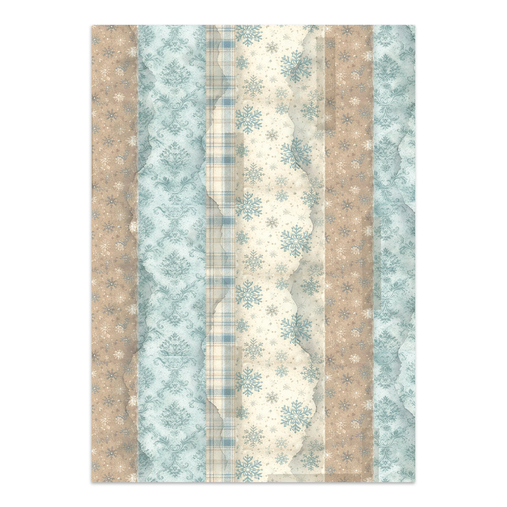 Stamperia WHITE CHRISTMAS - A4 Junk Journal - Stickers Cut outs Backgrounds #SBJK28