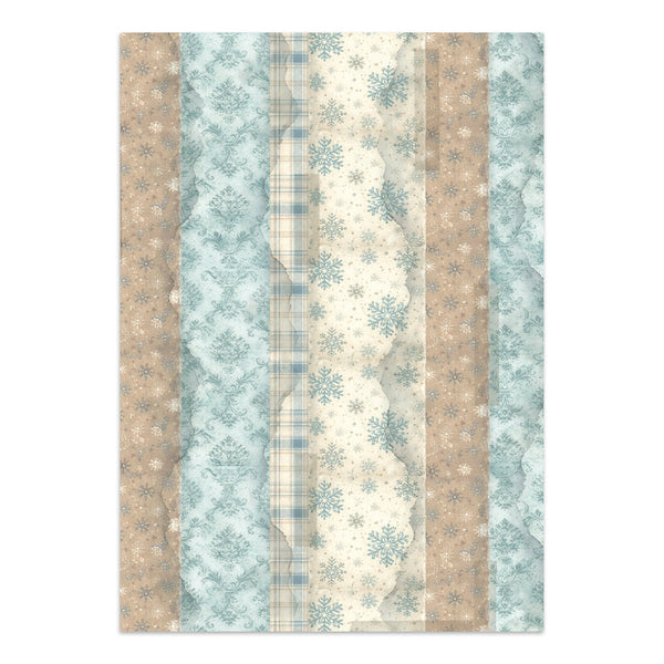 Stamperia WHITE CHRISTMAS - A4 Junk Journal - Stickers Cut outs Backgrounds #SBJK28