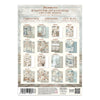 Stamperia WHITE CHRISTMAS - A4 Junk Journal - Stickers Cut outs Backgrounds #SBJK28
