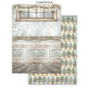 Stamperia WHITE CHRISTMAS - A4 Junk Journal - Stickers Cut outs Backgrounds #SBJK28