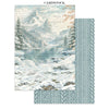 Stamperia WHITE CHRISTMAS - A4 Junk Journal - Stickers Cut outs Backgrounds #SBJK28