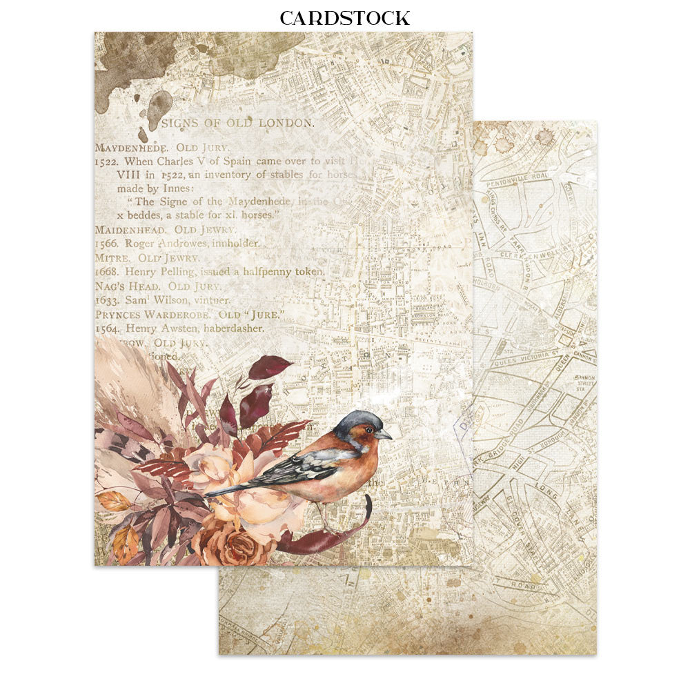 Stamperia OUR WAY - A4 Junk Journal - Stickers Cut outs Backgrounds #SBJK30
