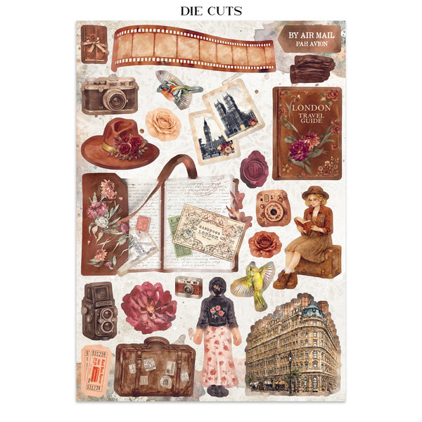 Stamperia OUR WAY - A4 Junk Journal - Stickers Cut outs Backgrounds #SBJK30