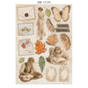 Stamperia FLOWERS and POEMS - A4 Junk Journal - Stickers Cut outs Backgrounds #SBJK31