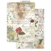 Stamperia FLOWERS and POEMS - A4 Junk Journal - Stickers Cut outs Backgrounds #SBJK31