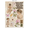 Stamperia FLOWERS and POEMS - A4 Junk Journal - Stickers Cut outs Backgrounds #SBJK31