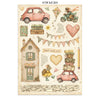 Stamperia COZY FAMILY - A4 Junk Journal - Stickers Cut outs Backgrounds #SBJK32