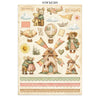 Stamperia COZY FAMILY - A4 Junk Journal - Stickers Cut outs Backgrounds #SBJK32