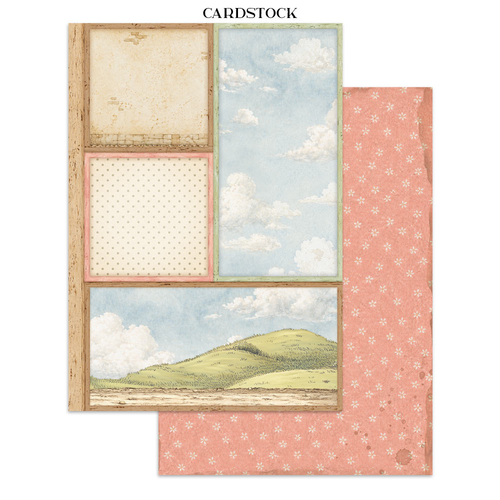 Stamperia COZY FAMILY - A4 Junk Journal - Stickers Cut outs Backgrounds #SBJK32