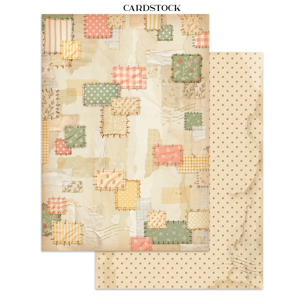 Stamperia COZY FAMILY - A4 Junk Journal - Stickers Cut outs Backgrounds #SBJK32