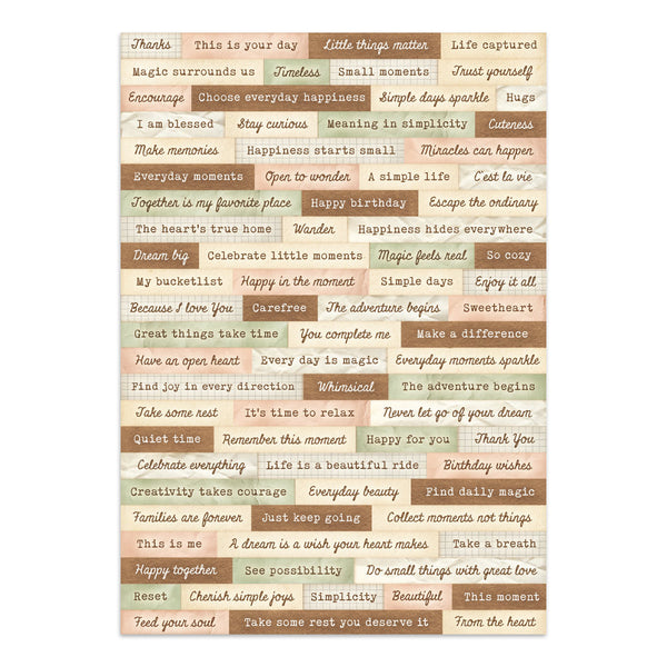 Stamperia COZY FAMILY - A4 Junk Journal - Stickers Cut outs Backgrounds #SBJK32