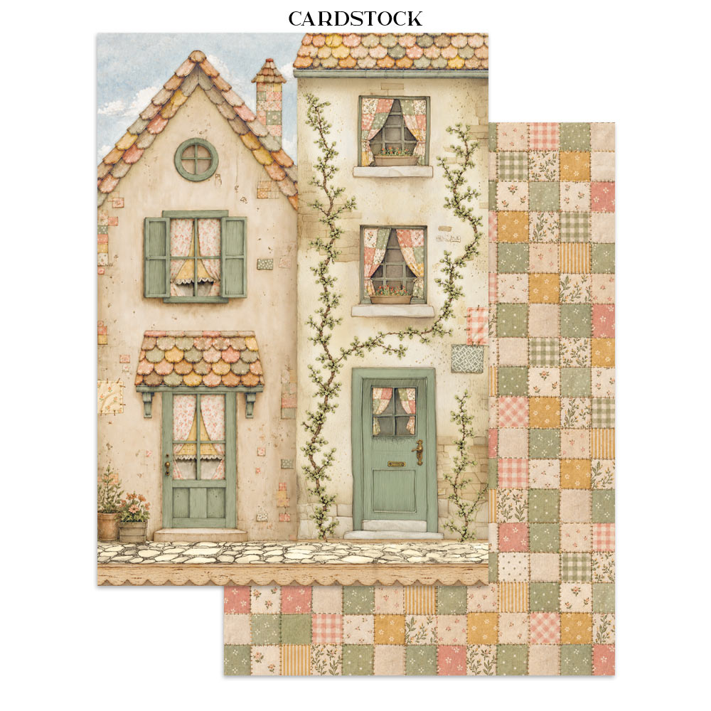 Stamperia COZY FAMILY - A4 Junk Journal - Stickers Cut outs Backgrounds #SBJK32