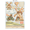 Stamperia COZY FAMILY - A4 Junk Journal - Stickers Cut outs Backgrounds #SBJK32