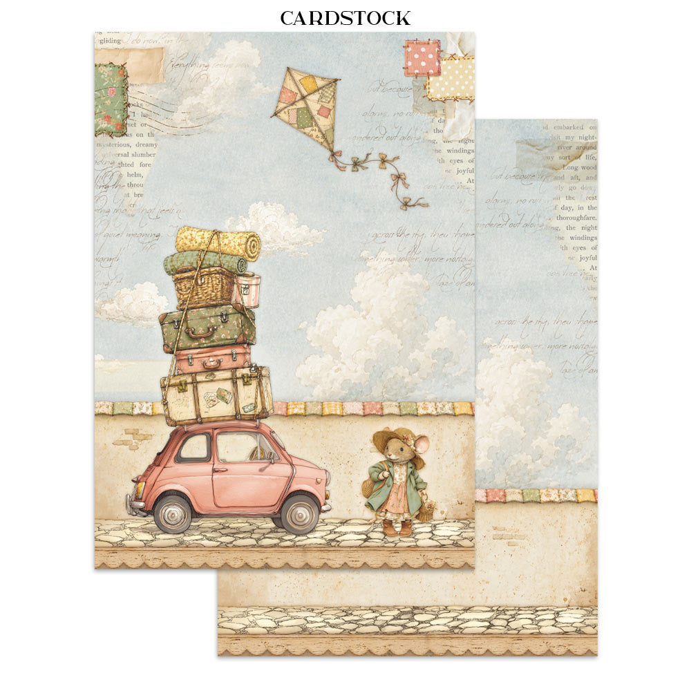 Stamperia COZY FAMILY - A4 Junk Journal - Stickers Cut outs Backgrounds #SBJK32