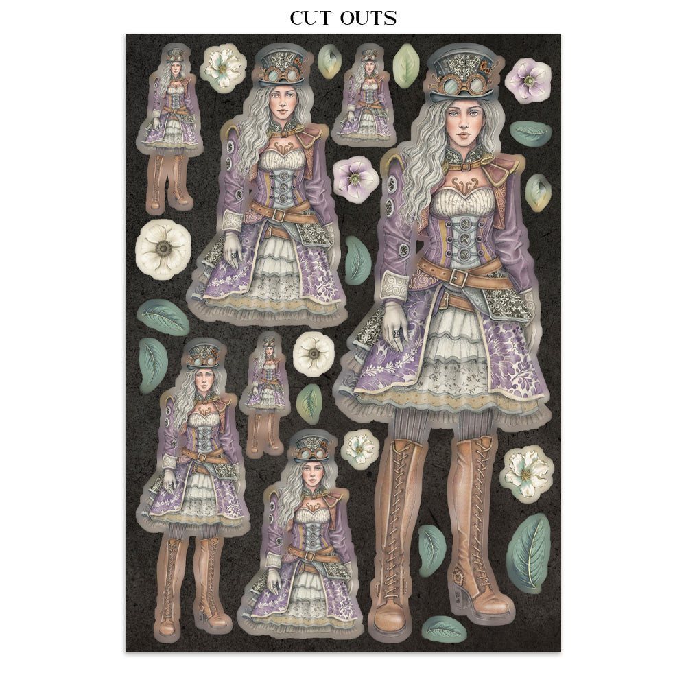 Stamperia GARDENS OF TIME A5 Junk Journal FOCUS POINTS for Arts & Crafts #SBJKS01