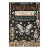 Stamperia Junk Journal with butterfly and mechanical design on a black background
