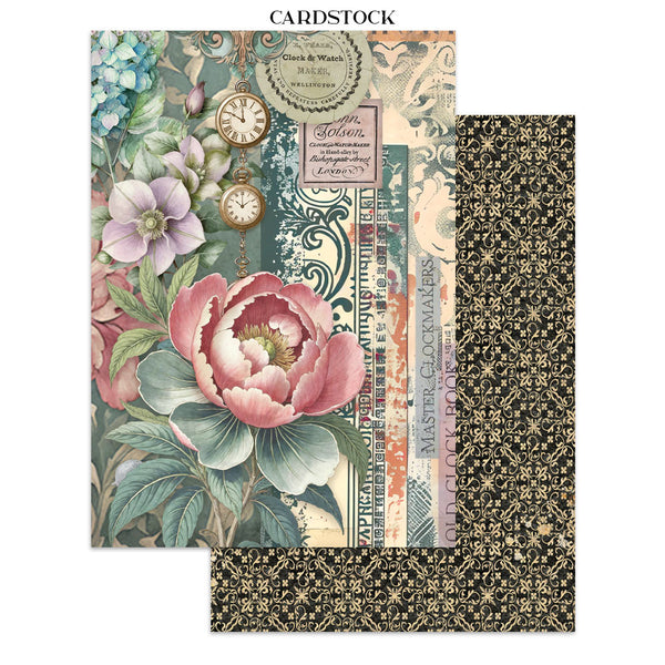 Stamperia GARDENS OF TIME A5 Junk Journal FOCUS POINTS for Arts & Crafts #SBJKS01