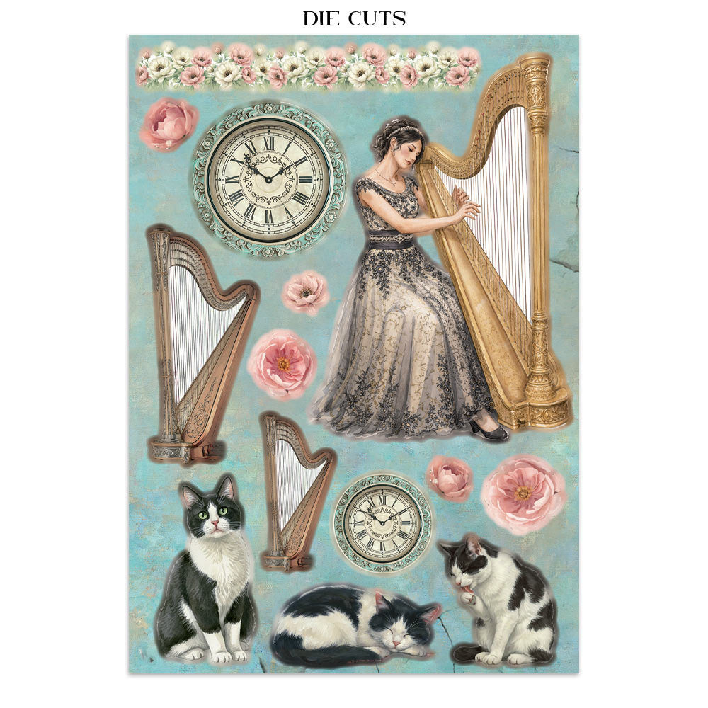 Stamperia SYMPHONY A5 Junk Journal FOCUS POINTS for Arts & Crafts #SBJKS03