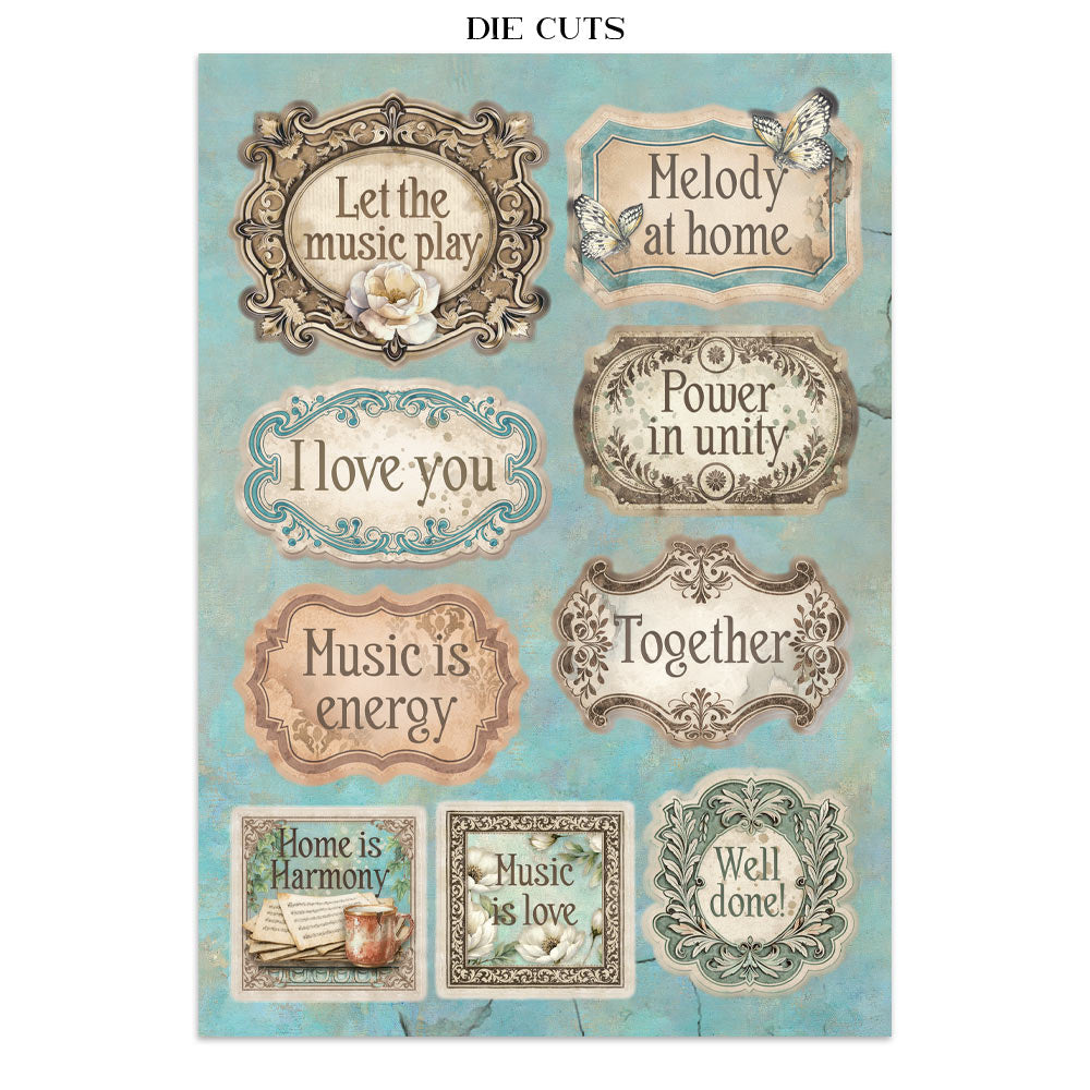Stamperia SYMPHONY A5 Junk Journal FOCUS POINTS for Arts & Crafts #SBJKS03