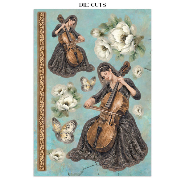 Stamperia SYMPHONY A5 Junk Journal FOCUS POINTS for Arts & Crafts #SBJKS03