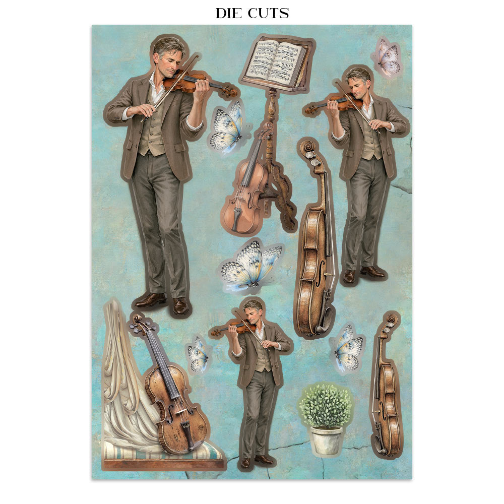 Stamperia SYMPHONY A5 Junk Journal FOCUS POINTS for Arts & Crafts #SBJKS03