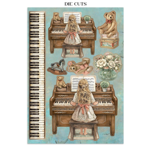Stamperia SYMPHONY A5 Junk Journal FOCUS POINTS for Arts & Crafts #SBJKS03