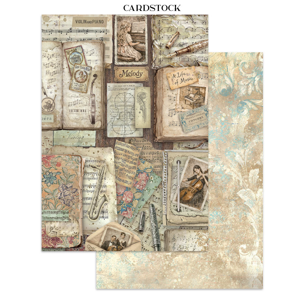 Stamperia SYMPHONY A5 Junk Journal FOCUS POINTS for Arts & Crafts #SBJKS03