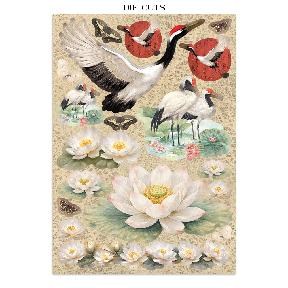 Stamperia ORIENTAL GARDEN A5 Junk Journal FOCUS POINTS for Arts & Crafts #SBJKS05