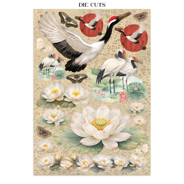 Stamperia ORIENTAL GARDEN A5 Junk Journal FOCUS POINTS for Arts & Crafts #SBJKS05