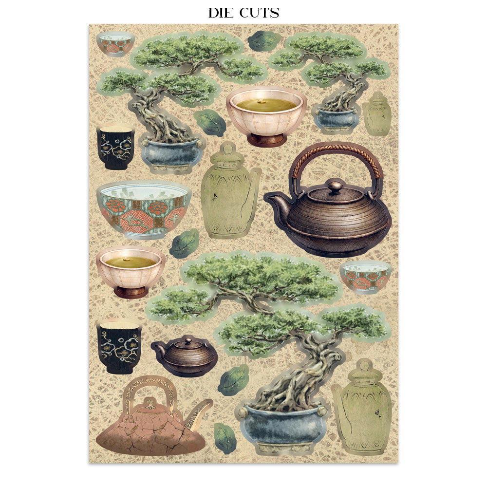 Stamperia ORIENTAL GARDEN A5 Junk Journal FOCUS POINTS for Arts & Crafts #SBJKS05
