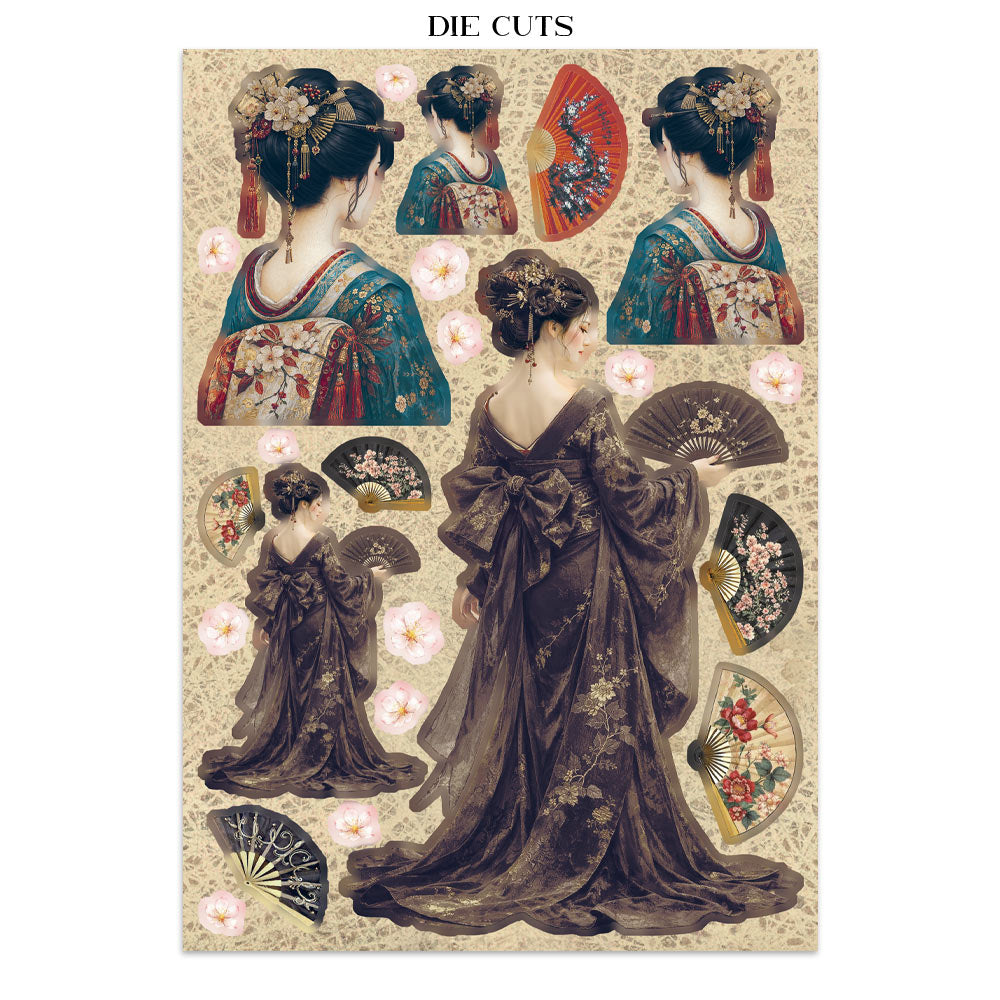 Stamperia ORIENTAL GARDEN A5 Junk Journal FOCUS POINTS for Arts & Crafts #SBJKS05