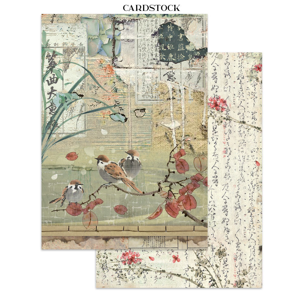 Stamperia ORIENTAL GARDEN A5 Junk Journal FOCUS POINTS for Arts & Crafts #SBJKS05