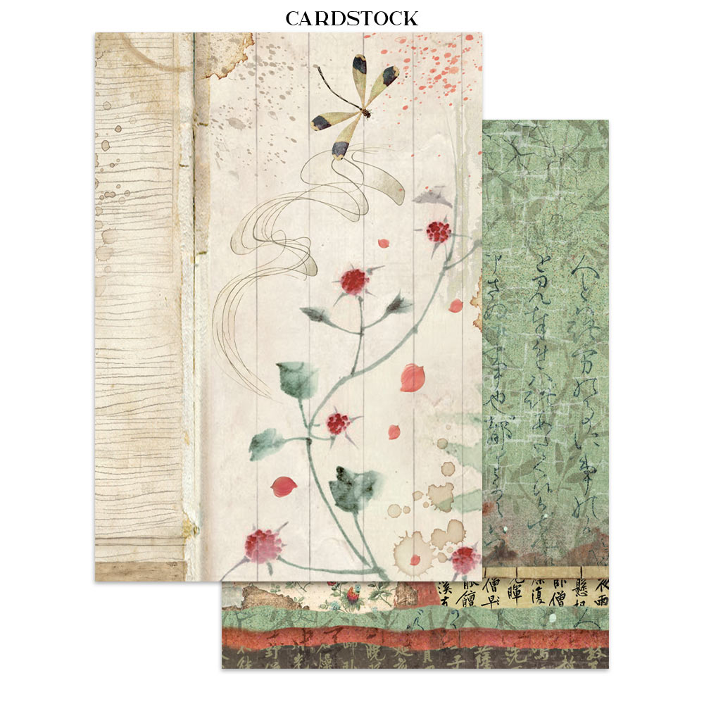Stamperia ORIENTAL GARDEN A5 Junk Journal FOCUS POINTS for Arts & Crafts #SBJKS05