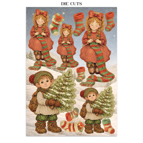 Stamperia Silent Night CHRISTMAS A5 Junk Journal FOCUS POINTS for Arts & Crafts #SBJKS06