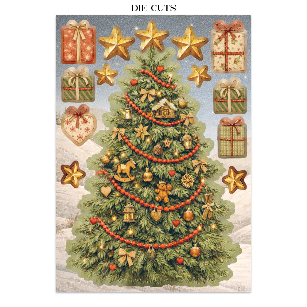 Stamperia Silent Night CHRISTMAS A5 Junk Journal FOCUS POINTS for Arts & Crafts #SBJKS06