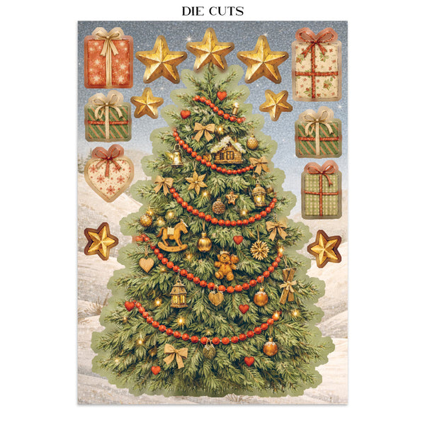 Stamperia Silent Night CHRISTMAS A5 Junk Journal FOCUS POINTS for Arts & Crafts #SBJKS06