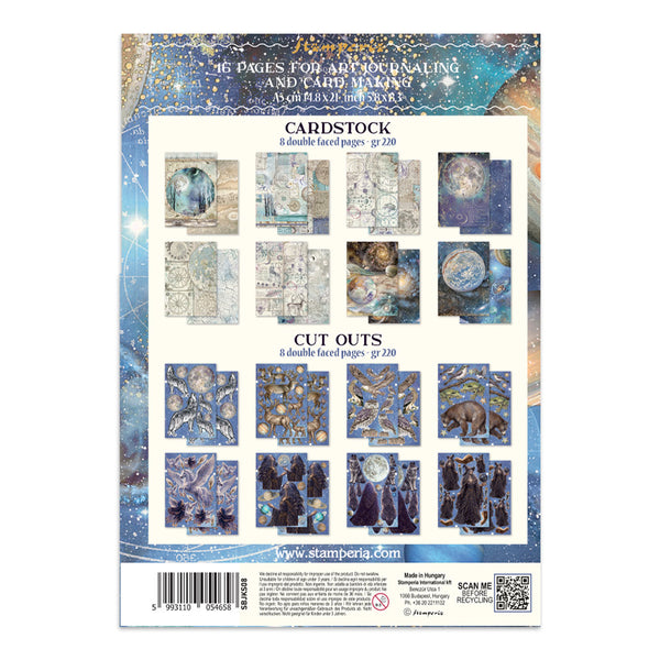 Stamperia COSMOS - A5 Junk Journal FOCUS POINTS for Arts & Crafts #SBJKS08