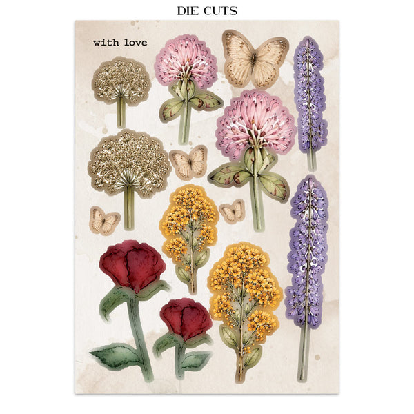Stamperia FLOWERS and POEMS A5 Junk Journal FOCUS POINTS for Arts & Crafts #SBJKS10