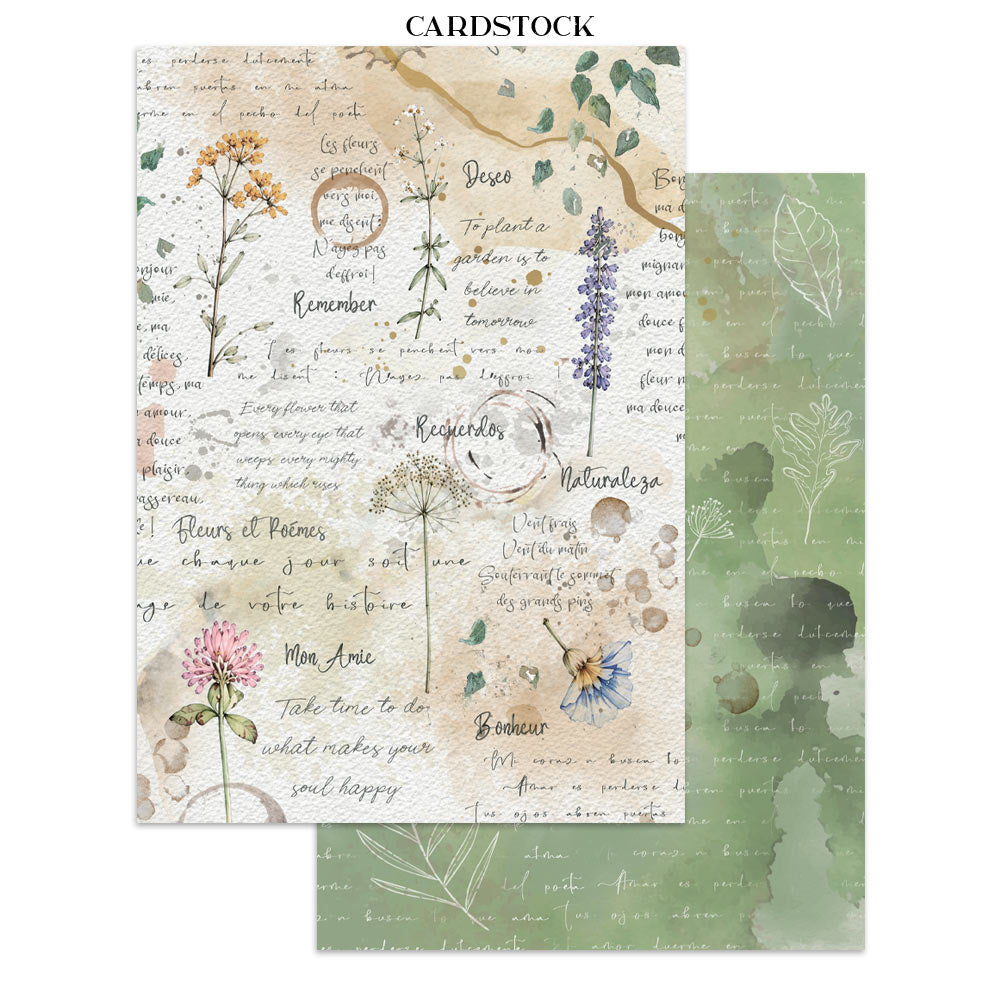 Stamperia FLOWERS and POEMS A5 Junk Journal FOCUS POINTS for Arts & Crafts #SBJKS10