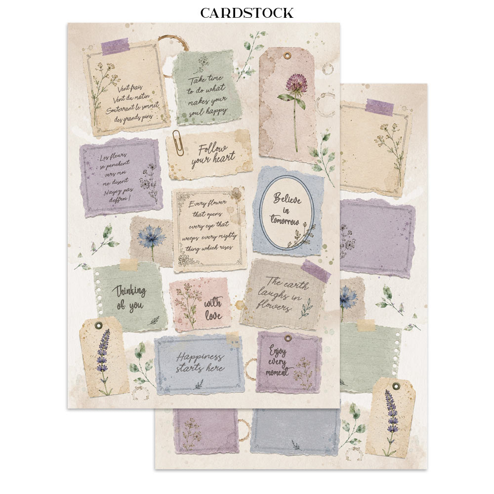 Stamperia FLOWERS and POEMS A5 Junk Journal FOCUS POINTS for Arts & Crafts #SBJKS10