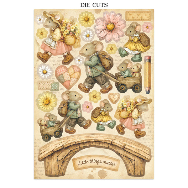 Stamperia COZY FAMILY A5 Junk Journal FOCUS POINTS for Arts & Crafts #SBJKS11