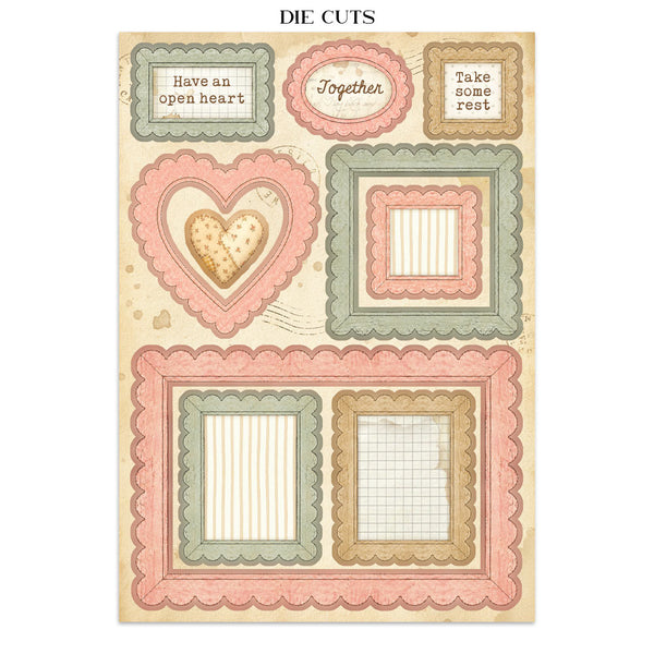 Stamperia COZY FAMILY A5 Junk Journal FOCUS POINTS for Arts & Crafts #SBJKS11
