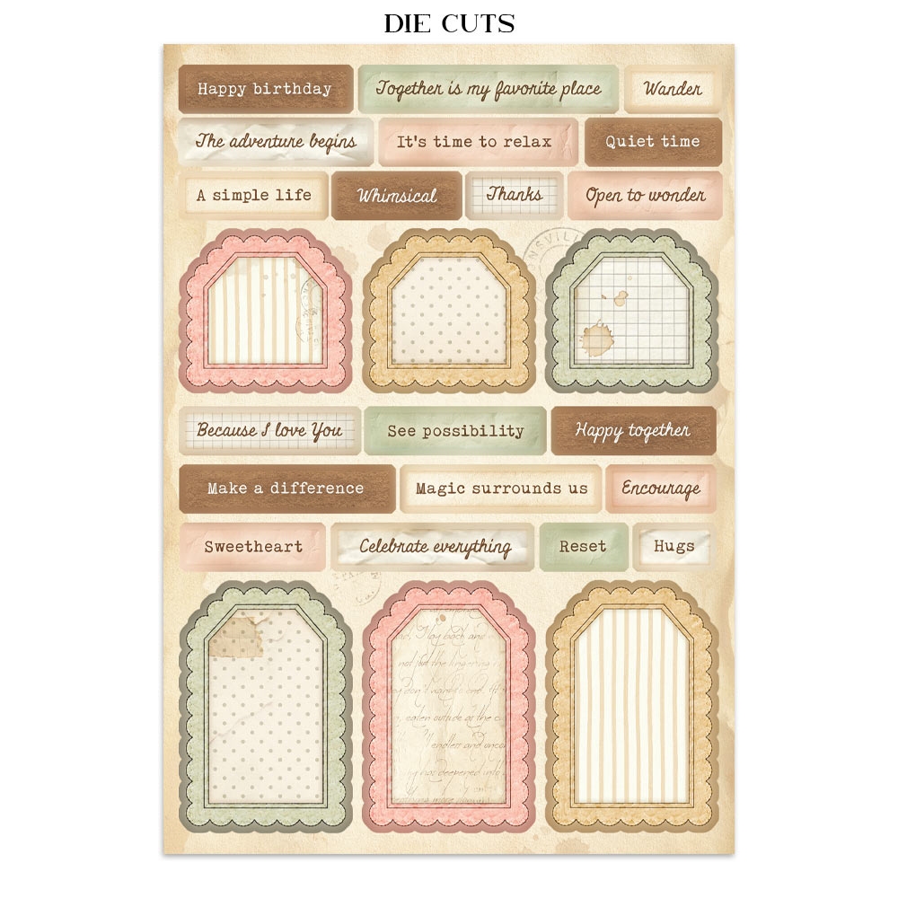 Stamperia COZY FAMILY A5 Junk Journal FOCUS POINTS for Arts & Crafts #SBJKS11