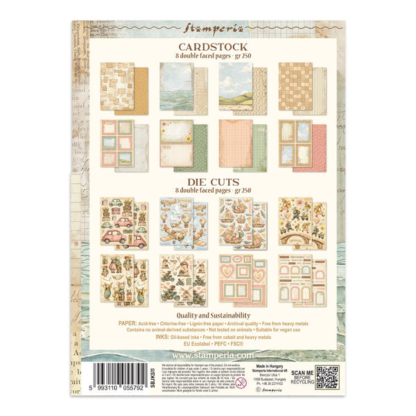 Stamperia COZY FAMILY A5 Junk Journal FOCUS POINTS for Arts & Crafts #SBJKS11