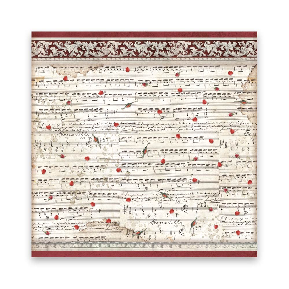 Stamperia DESIRE Fabric Sheets 4 pcs #SBPLT04