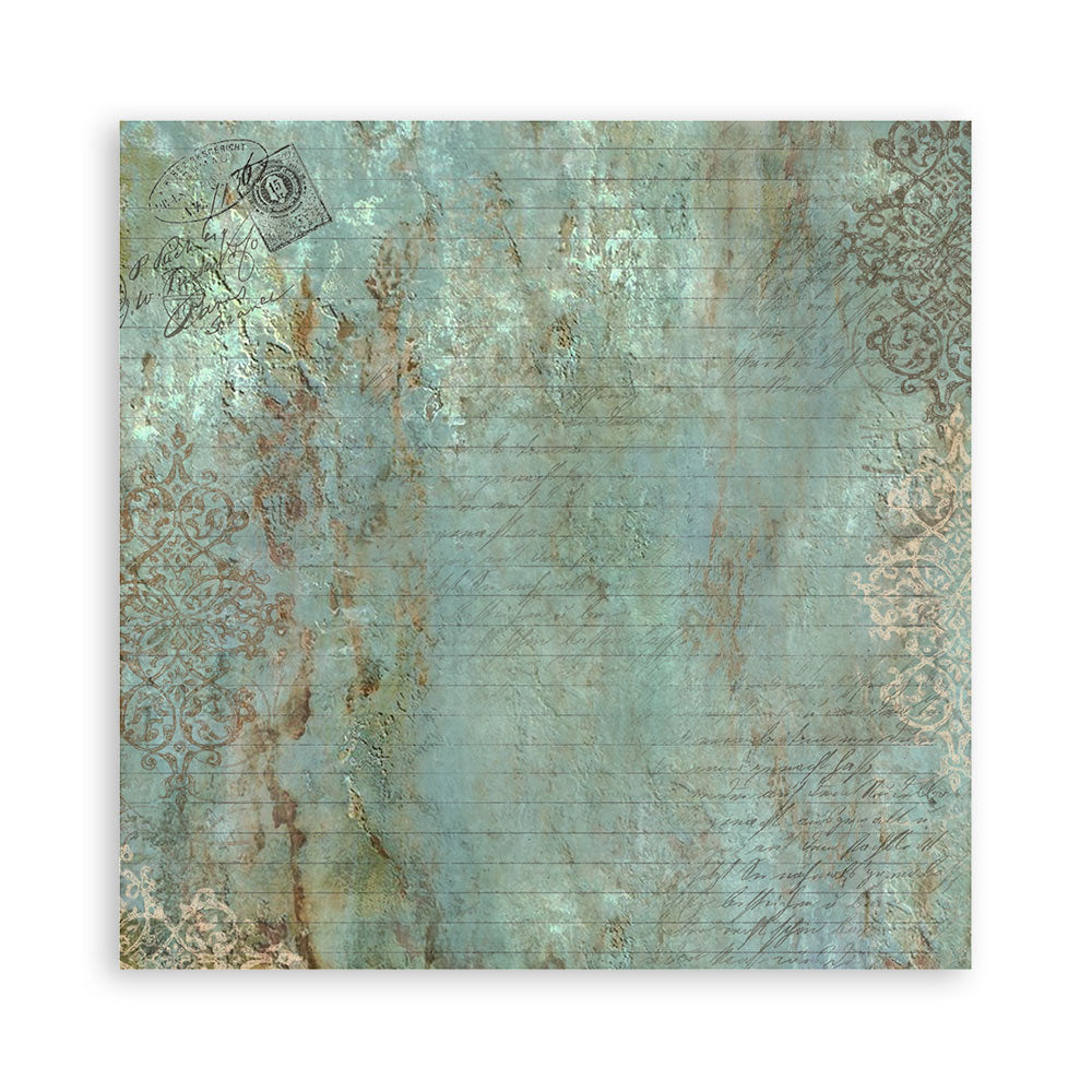 Stamperia AROUND THE WORLD Fabric Sheets 4 pcs #SBPLT14