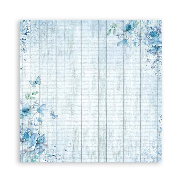 Stamperia BLUE LAND ROSELAND Fabric Sheets 4 pcs #SBPLT15